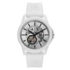 Armani Exchange Automatic White Silicone Watch (AX1729) - White