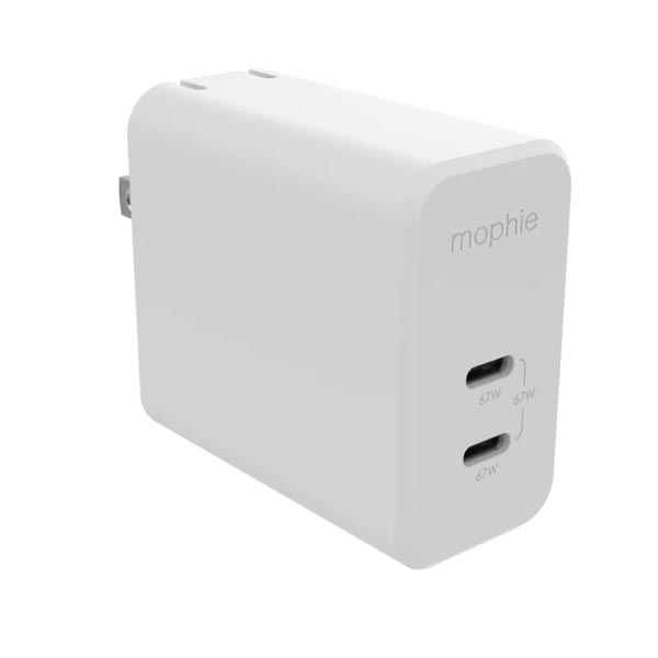 Mophie GaN Power Adaptor USB-C PD Dual 67W