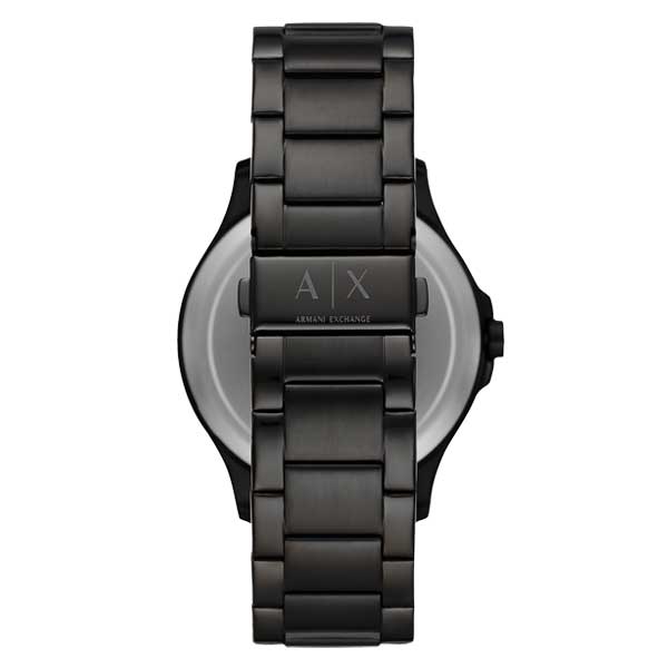Armani Exchange Automatic Quartz Three-Hand Date Black Stainless Steel Men's Watch (AX2444)