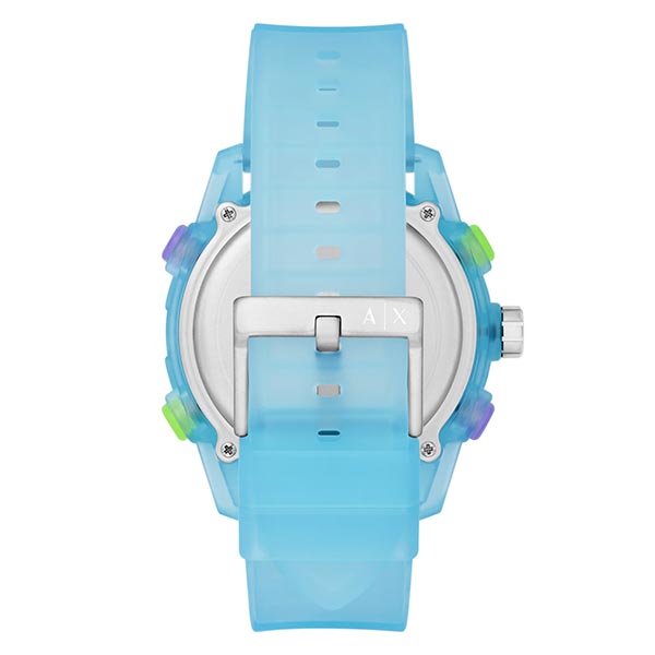 Armani Exchange Analog-Digital Blue Silicone Men's Watch (AX2964)
