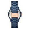 Fossil FB-01 Three-Hand Blue Ceramic Women's Watch (CE1125)