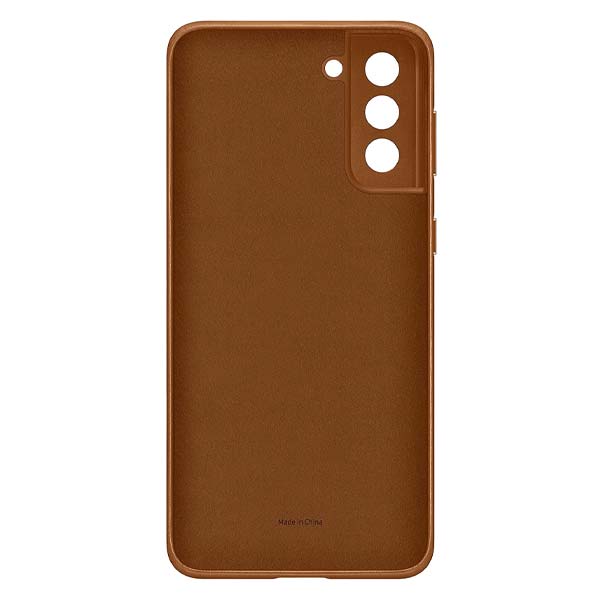 Samsung Leather Back Case (Suits Galaxy S21+ 5G) - Brown