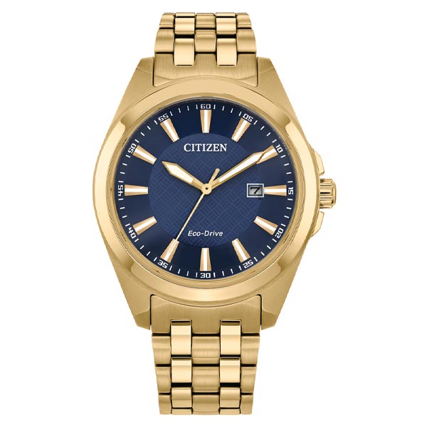 Citizen Eco-Drive Blue Dial Stainless Steel Dress Men's Watch (BM7532-54L)