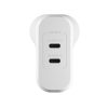 Cygnett PowerMaxx 70W Dual Port GaN Wall Charger - White