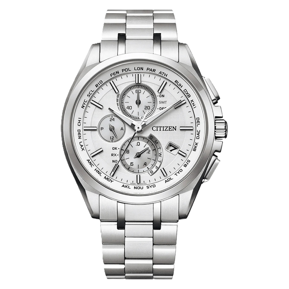 Citizen Dress White Dial Stainless Steel Men’s Watch (BF5000-94A) - POP Phones, New Zealand