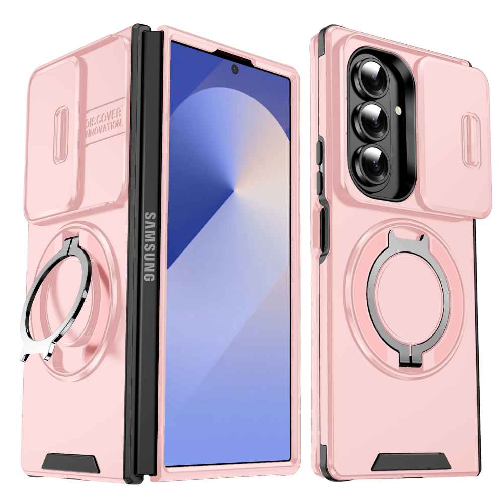 Soka Smooth Armor with Stand Case (Suits Galaxy Z Fold 7) – Pink - POP Phones, New Zealand