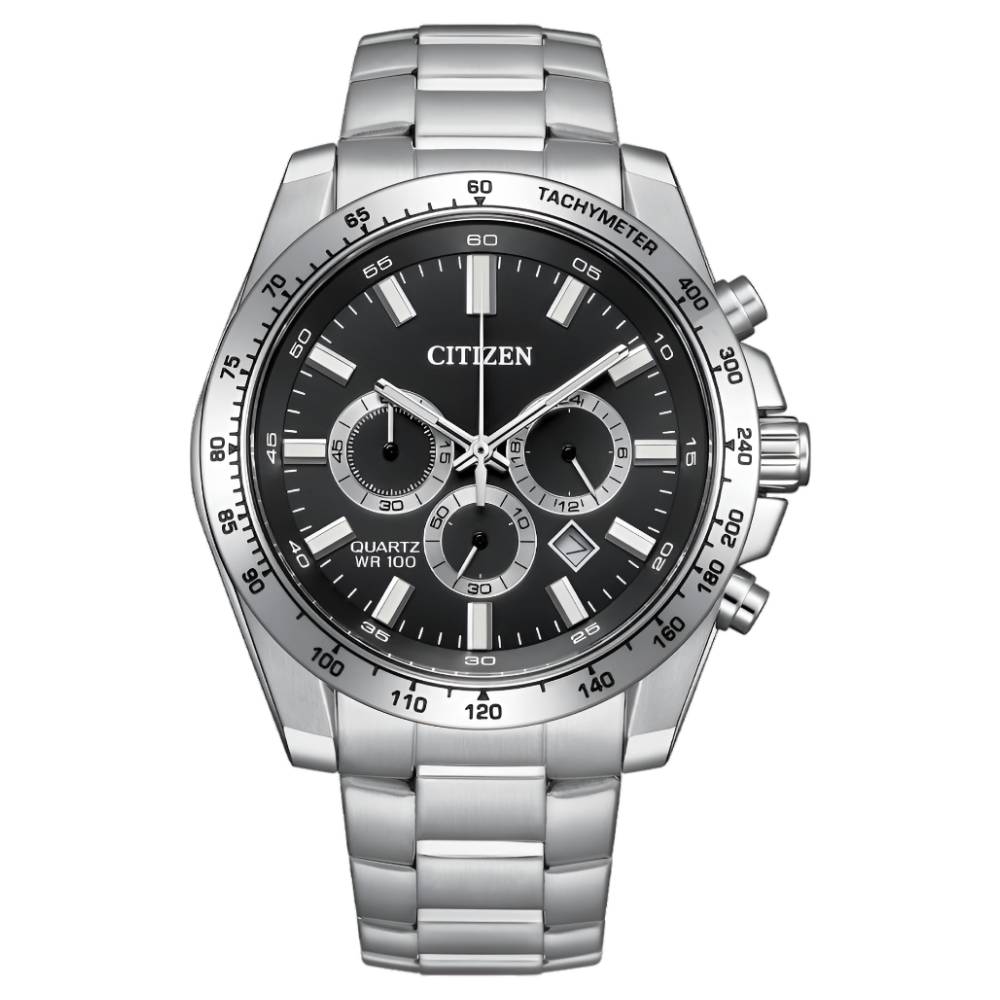 Citizen Classic Chronograph Black Dial Men’s Watch (AN8230-59E) - POP Phones, New Zealand