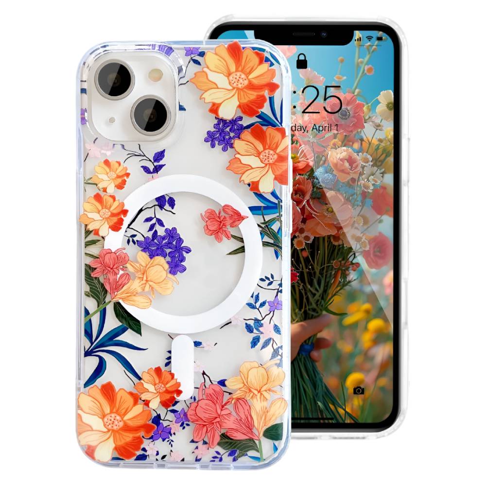 Soka Flower MagSafe Case (Suits iPhone 15) – Colorful Flower - POP Phones, New Zealand