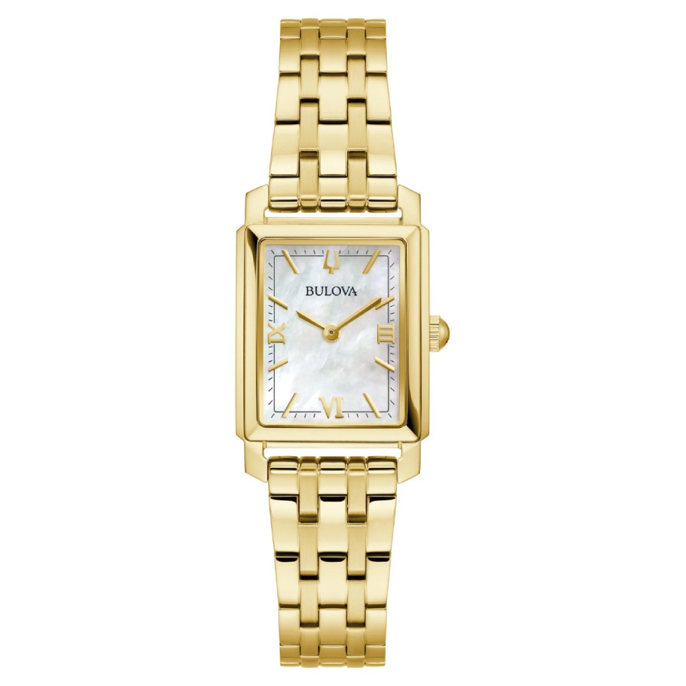 Bulova Sutton Gold Plated Mother of Pearl Dial Women’s Watch (97L177) - POP Phones, New Zealand