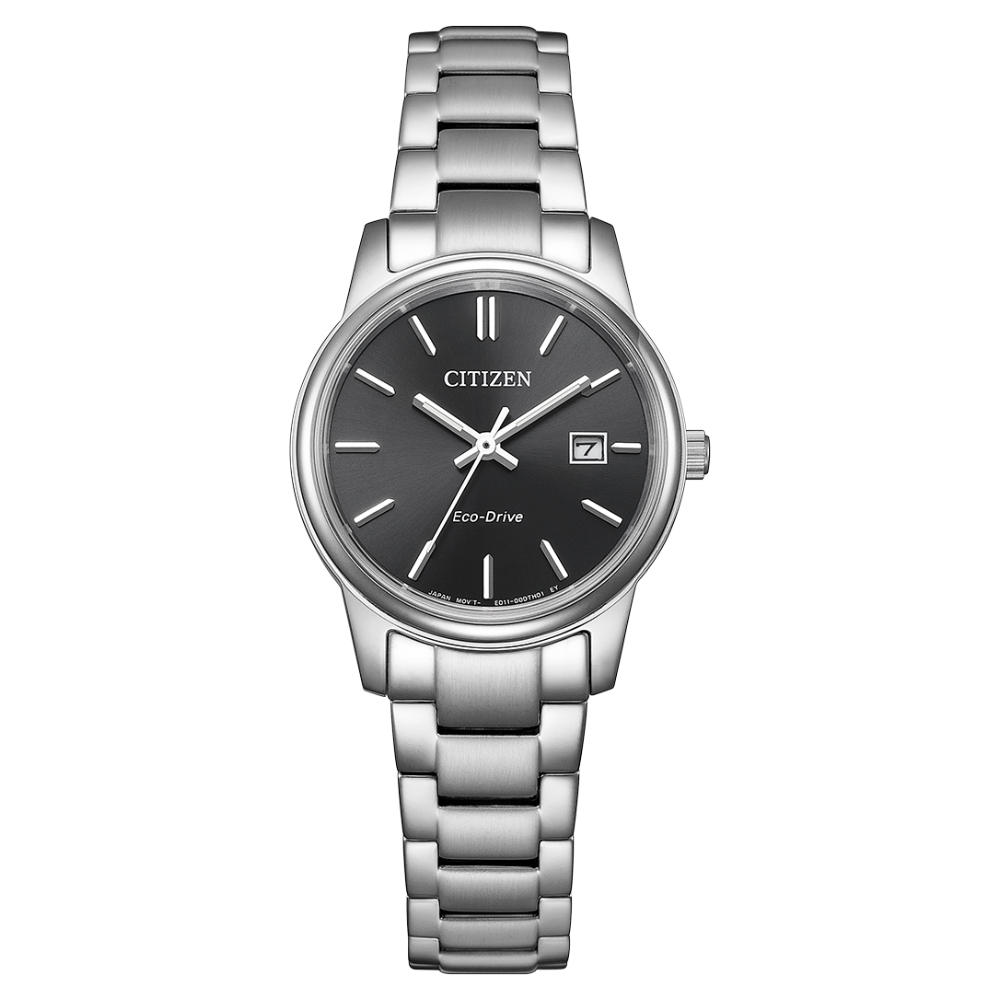 Citizen Eco-Drive Dress Black Dial Stainless Steel Women’s Watch (EW2318-90E) - POP Phones, New Zealand