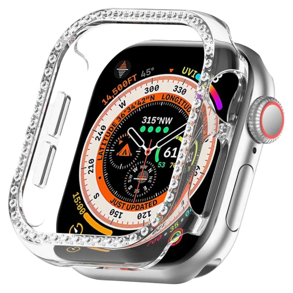 Soka Sparking Diamond PC Case for Apple Watch (44 MM) – Clear - POP Phones, New Zealand