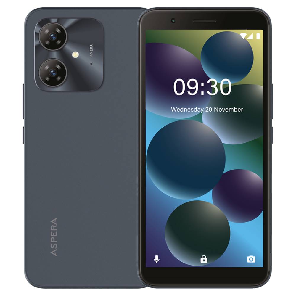 Aspera Chat 4G (Dual Sim, 6-inch, 2GB RAM+64GB Storage) – Dark Grey - POP Phones, New Zealand