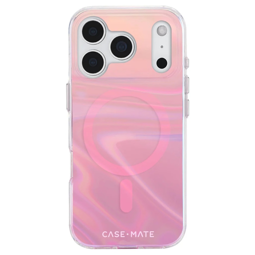 Case-Mate Peach Bubble MagSafe Case (Suits iPhone 17 Pro) – Iridescent - POP Phones, New Zealand
