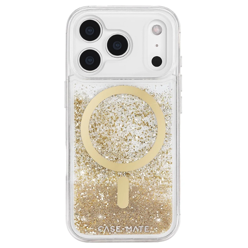 Case-Mate Waterfall MagSafe Case (Suits iPhone 17 Pro) – Gold - POP Phones, New Zealand