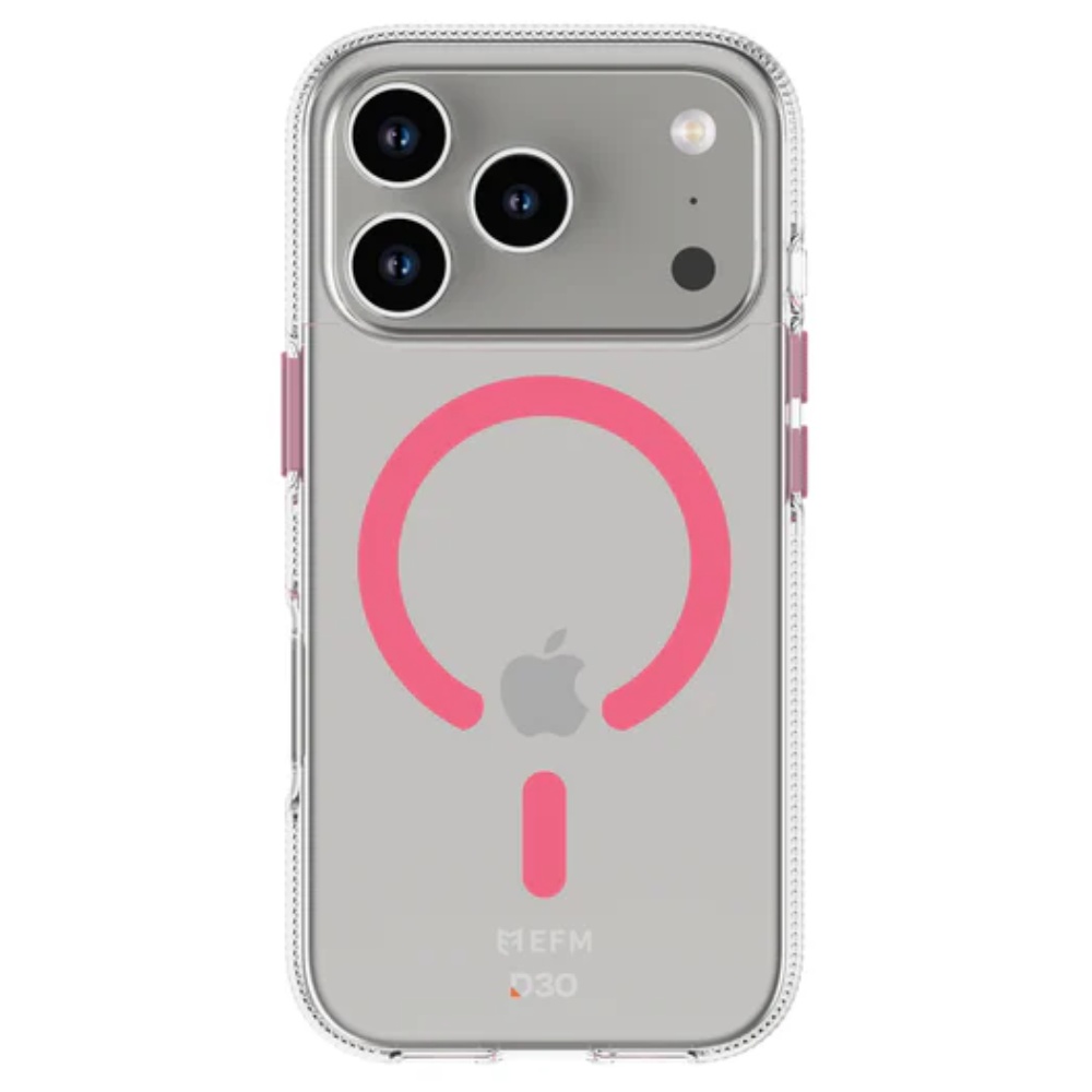 EFM Ibiza Glow In The Dark with D3O Zero Case (Suits iPhone 17 Pro) – Pink - POP Phones, New Zealand