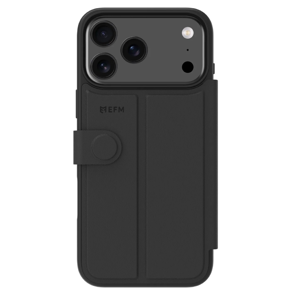 EFM Venice Wallet Case (Suits iPhone 17 Pro) – Black - POP Phones, New Zealand