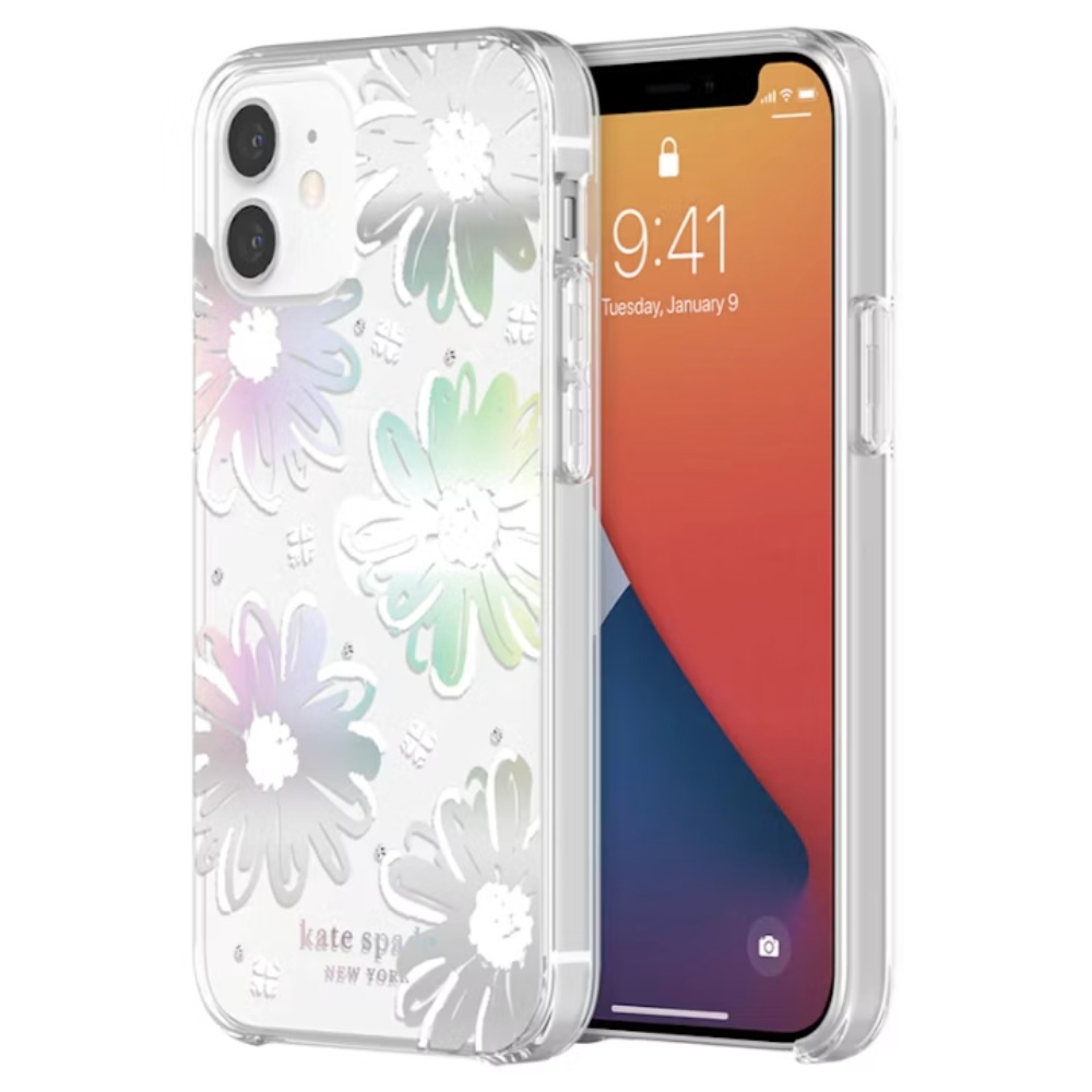 Kate Spade New York Hardshell Case (Suits iPhone 12 Mini) – Daisy Iridescent - POP Phones, New Zealand