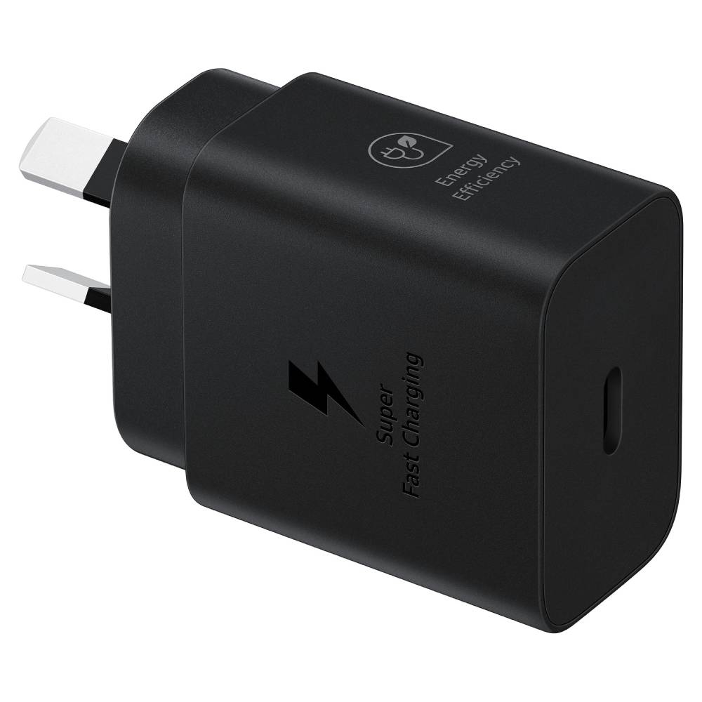 Samsung 25W Power Adapter USB-C (Black) (No Cable) - POP Phones, New Zealand