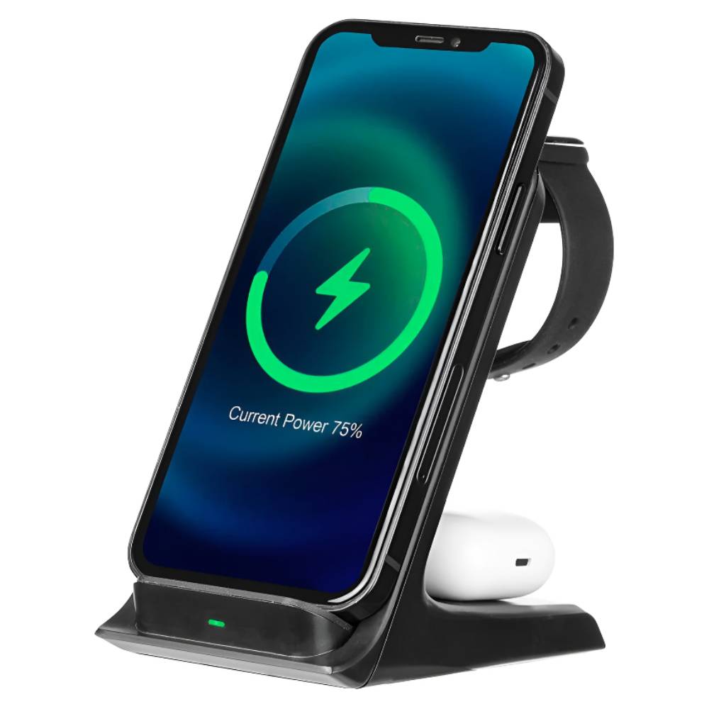 3sixT 3-in-1 Charging Station with Adapter – Black - POP Phones, New Zealand
