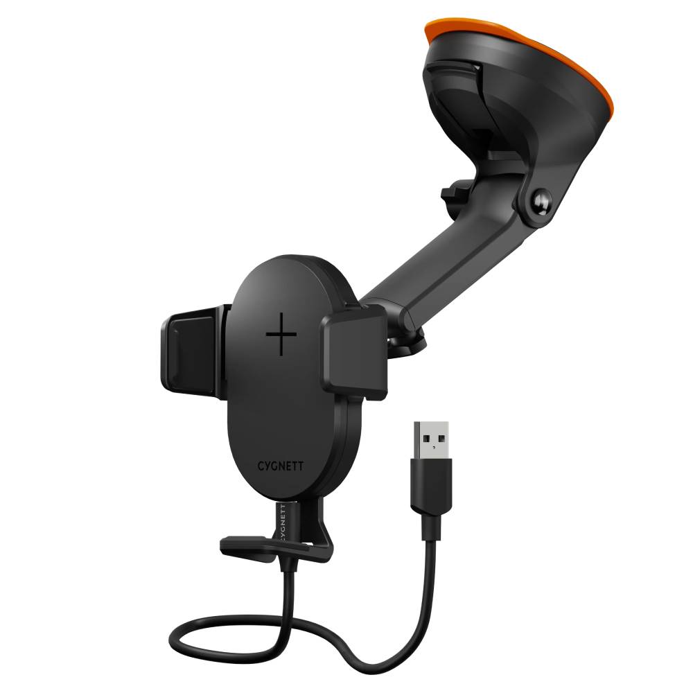 Cygnett 15W EasyMount Universal Extendable Mount & Wireless Charger – Black - POP Phones, New Zealand