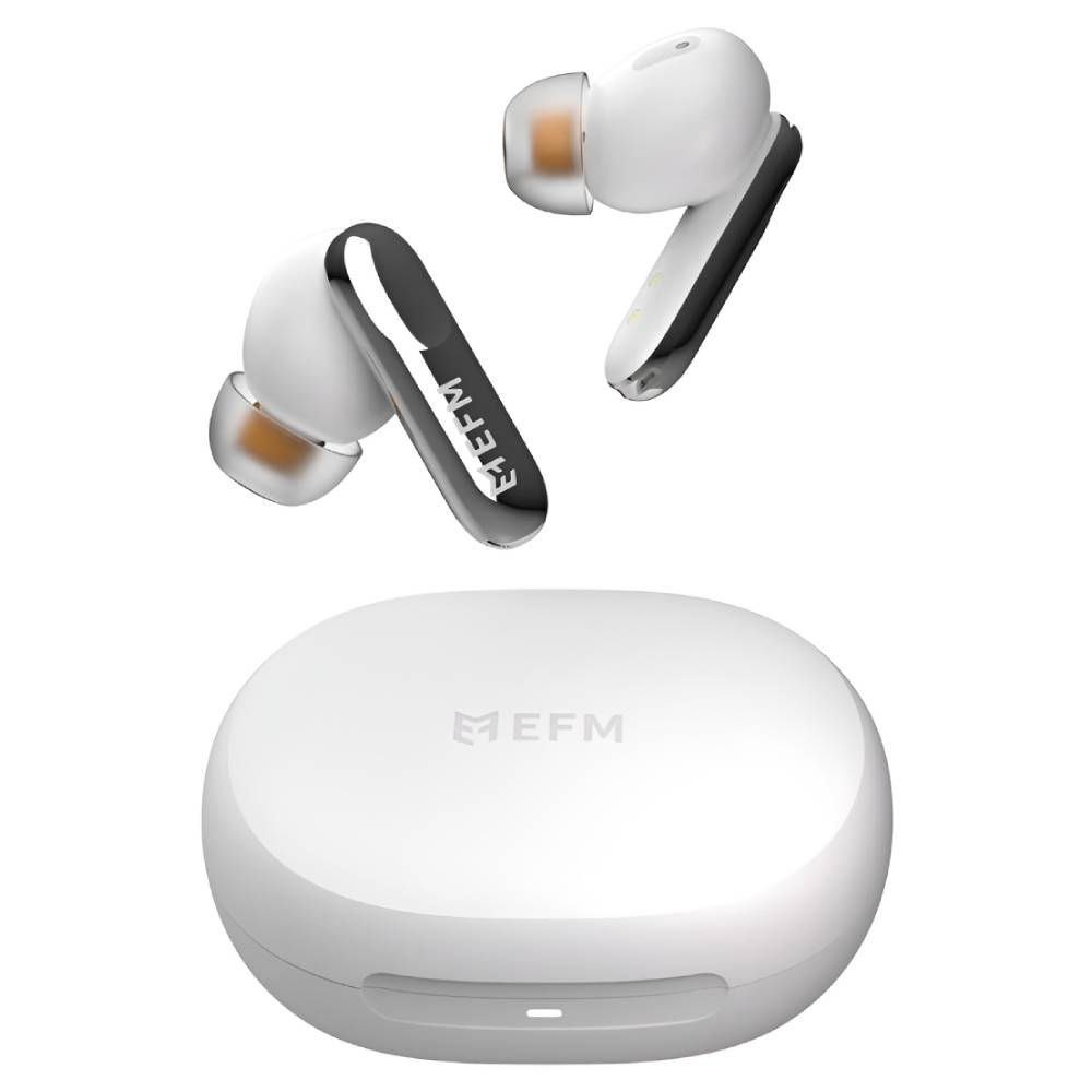 EFM Chicago TWS Earbuds With Advanced Active Noise Cancelling (White) - POP Phones, New Zealand