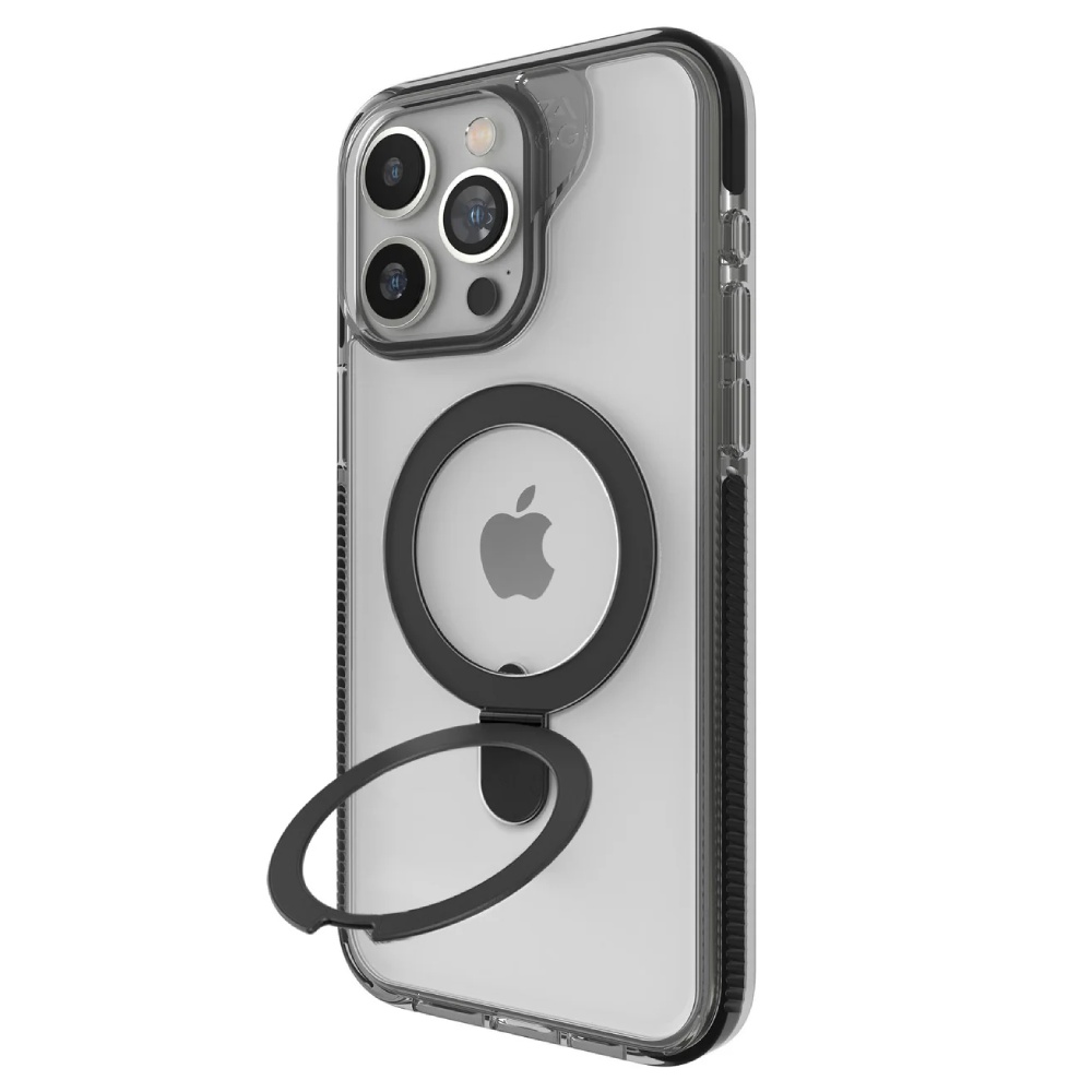 ZAGG Santa Cruz Snap Stand Magsafe Case (Suits iPhone 15 Plus) – Black - POP Phones, New Zealand