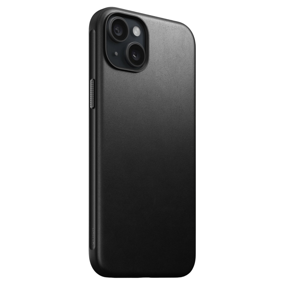 Nomad Modern Leather MagSafe Case (Suits iPhone 15 Plus) – Black - POP Phones, New Zealand
