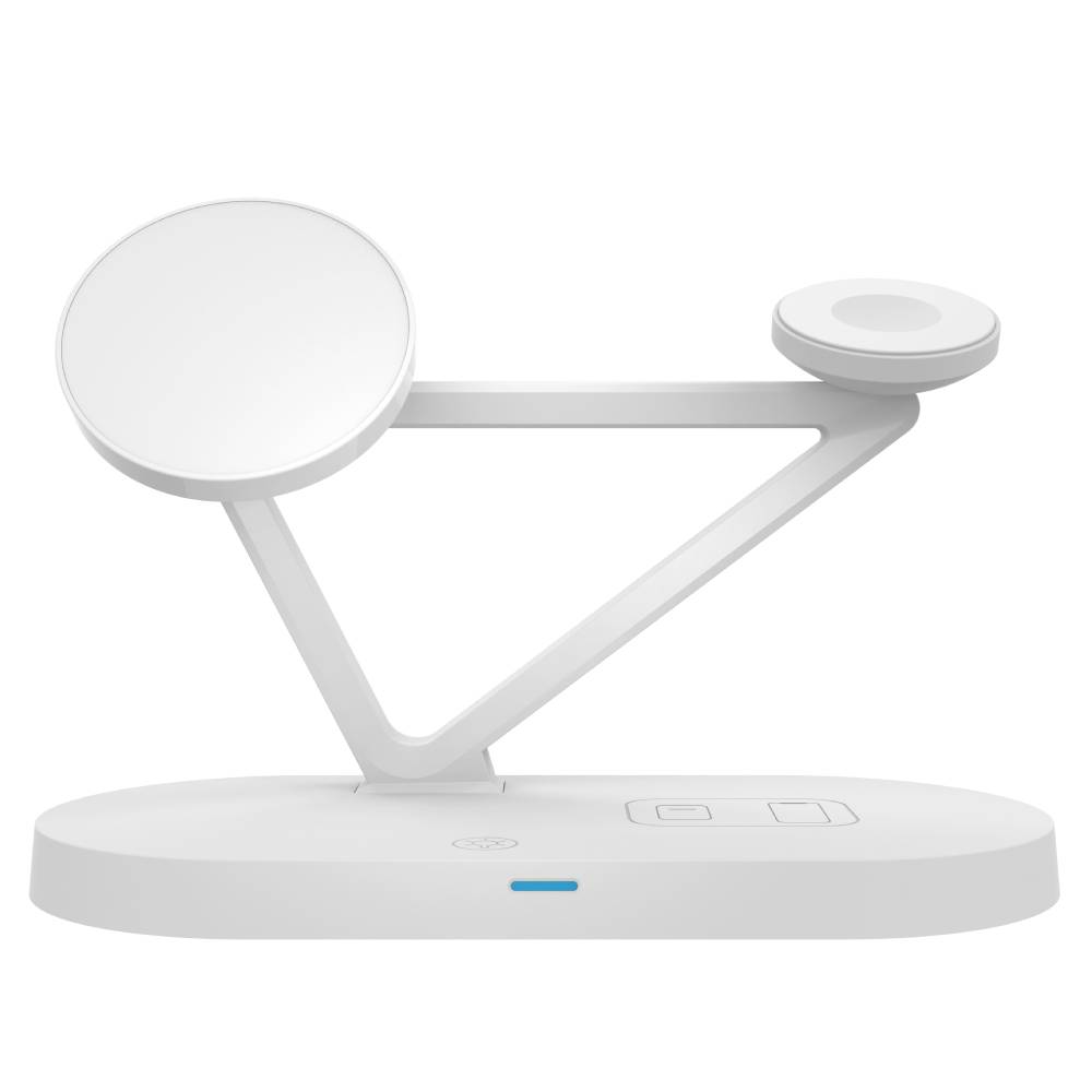 Oscar MagSafe 4-in-1 Fast Charging Stand with Adapter (White) - POP Phones, New Zealand