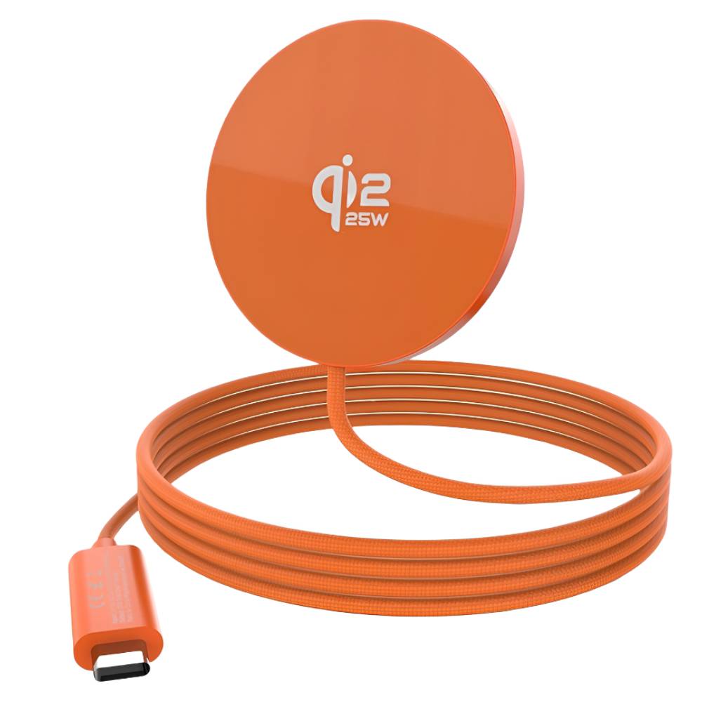 Soka 25W Qi2 Magnetic Wireless Charger – Orange - POP Phones, New Zealand