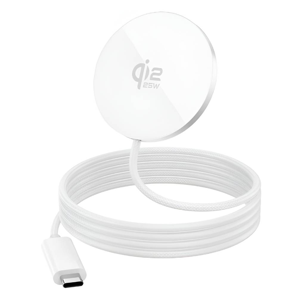 Soka 25W Qi2 Magnetic Wireless Charger – White - POP Phones, New Zealand