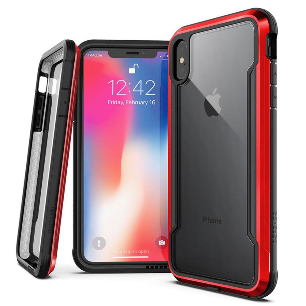 X-Doria Defense Shield Case (Suits iPhone XS Max) – Red - POP Phones, New Zealand