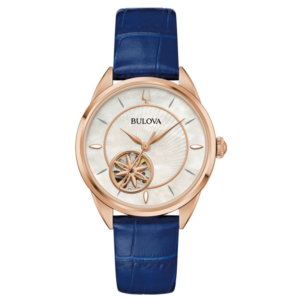 Bulova Sutton Automatic Leather Strap Women’s Watch (97L180) - POP Phones, New Zealand