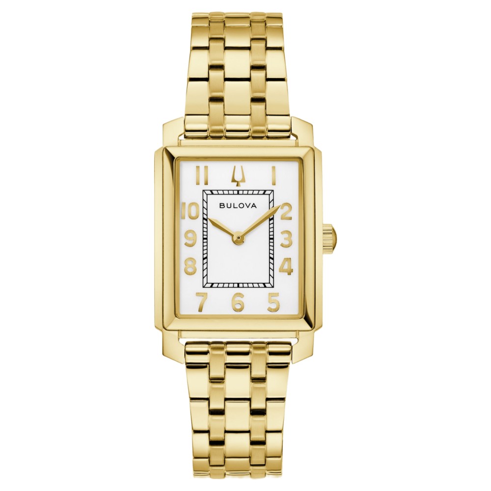 Bulova Sutton White Dial Gold-Tone Bracelet Women’s Watch (97L186) - POP Phones, New Zealand