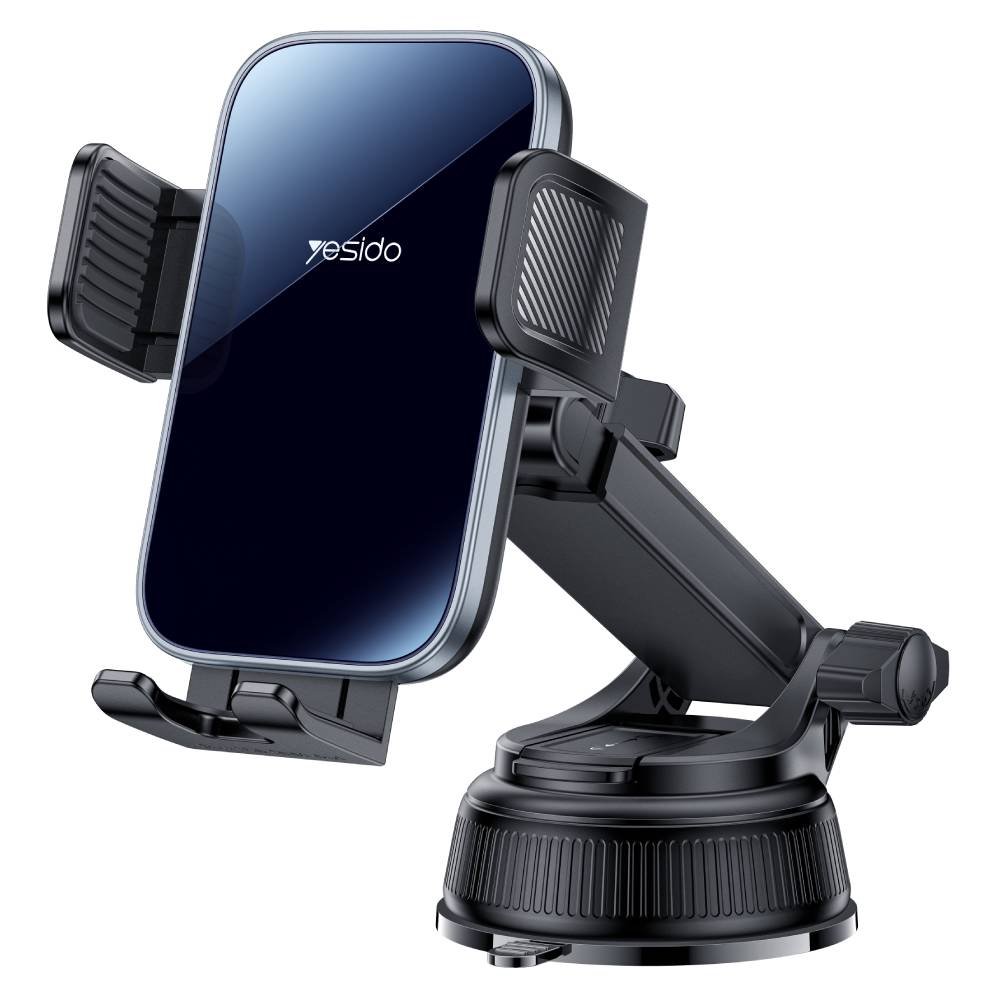 YESIDO GLASS HOLDER Sturdy And Stable Suitable For Dashboard And Windshield (Black) (C279) - POP Phones, New Zealand