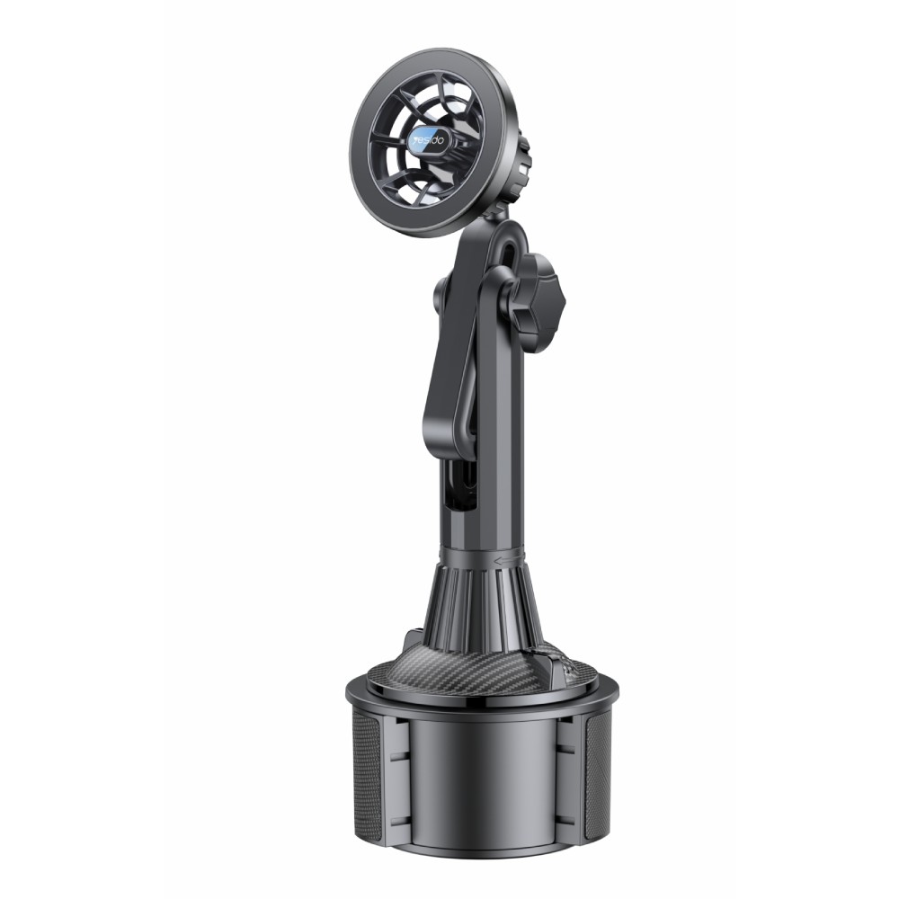 YESIDO CUP HOLDER Magnet Car Phone Holder (Black) (C200) - POP Phones, New Zealand