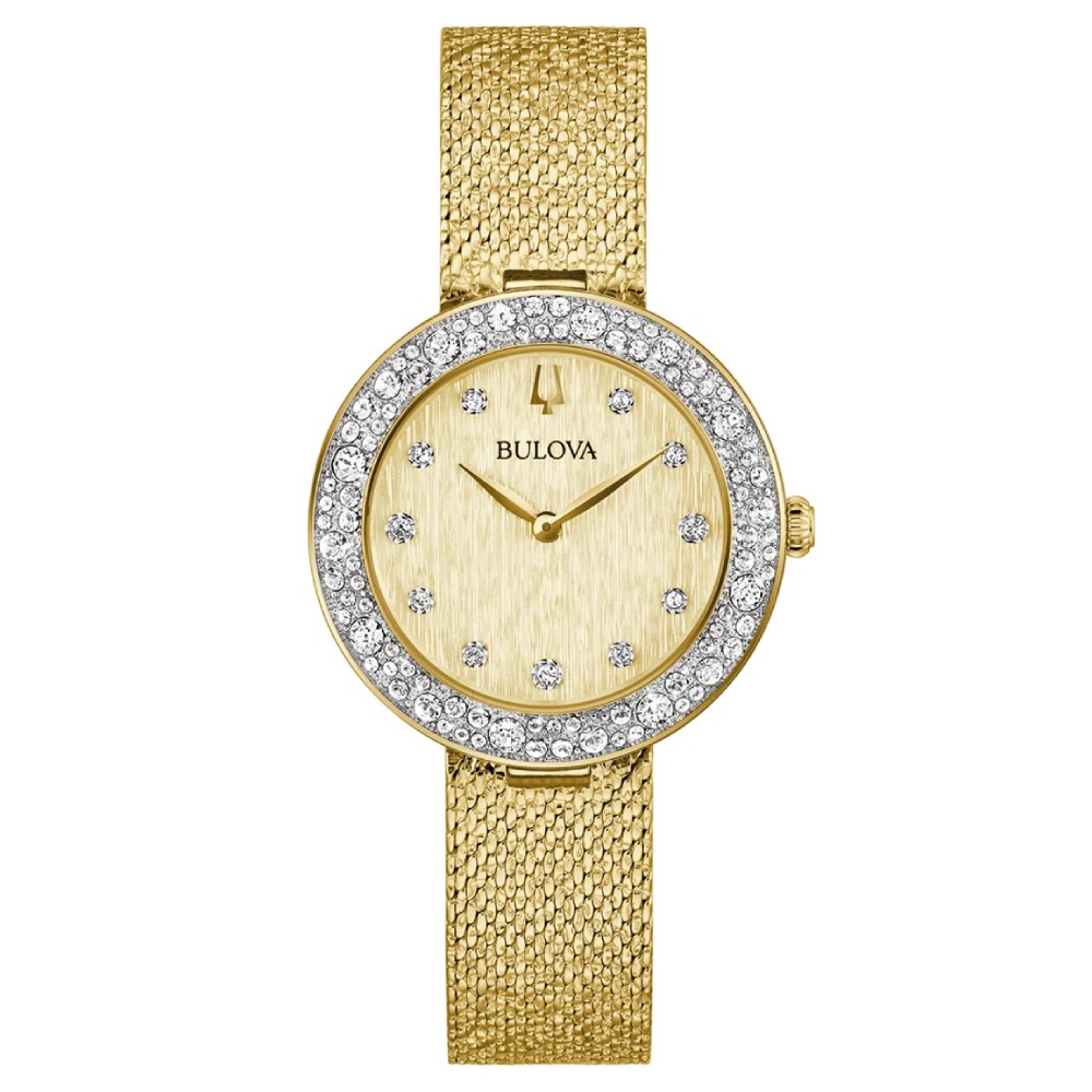 Bulova Classic Champagne Crystal Dial Women’s Watch (98L321) - POP Phones, New Zealand